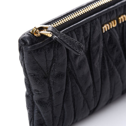 Miu Miu Nappa Matelasse Lux Pouch Black 10 of 11
