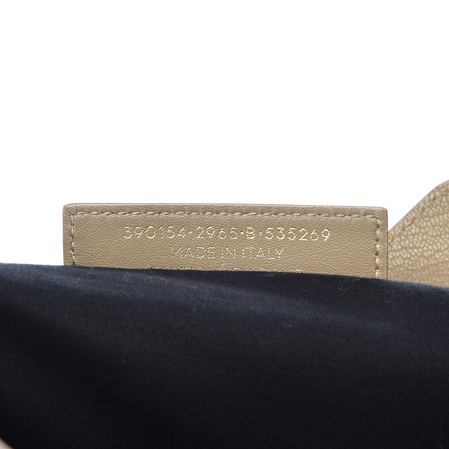 Chevre Gold Metallic Edge Hardware City Beige Latte