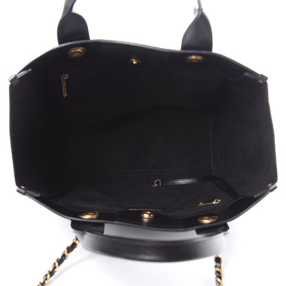 Chanel Caviar Small Studded Deauville Tote Black 6 of 11