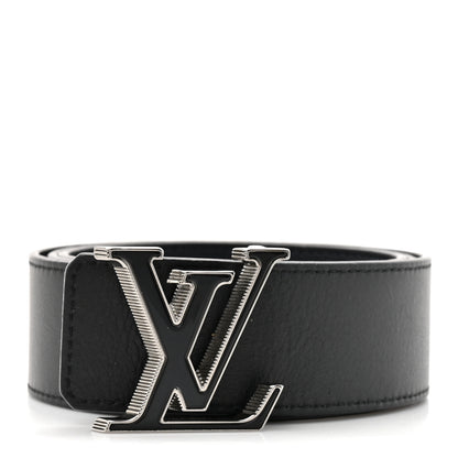 Louis Vuitton Calfskin 40mm LV Tilt Reversible Belt 90 36 Black Navy 1 of 4