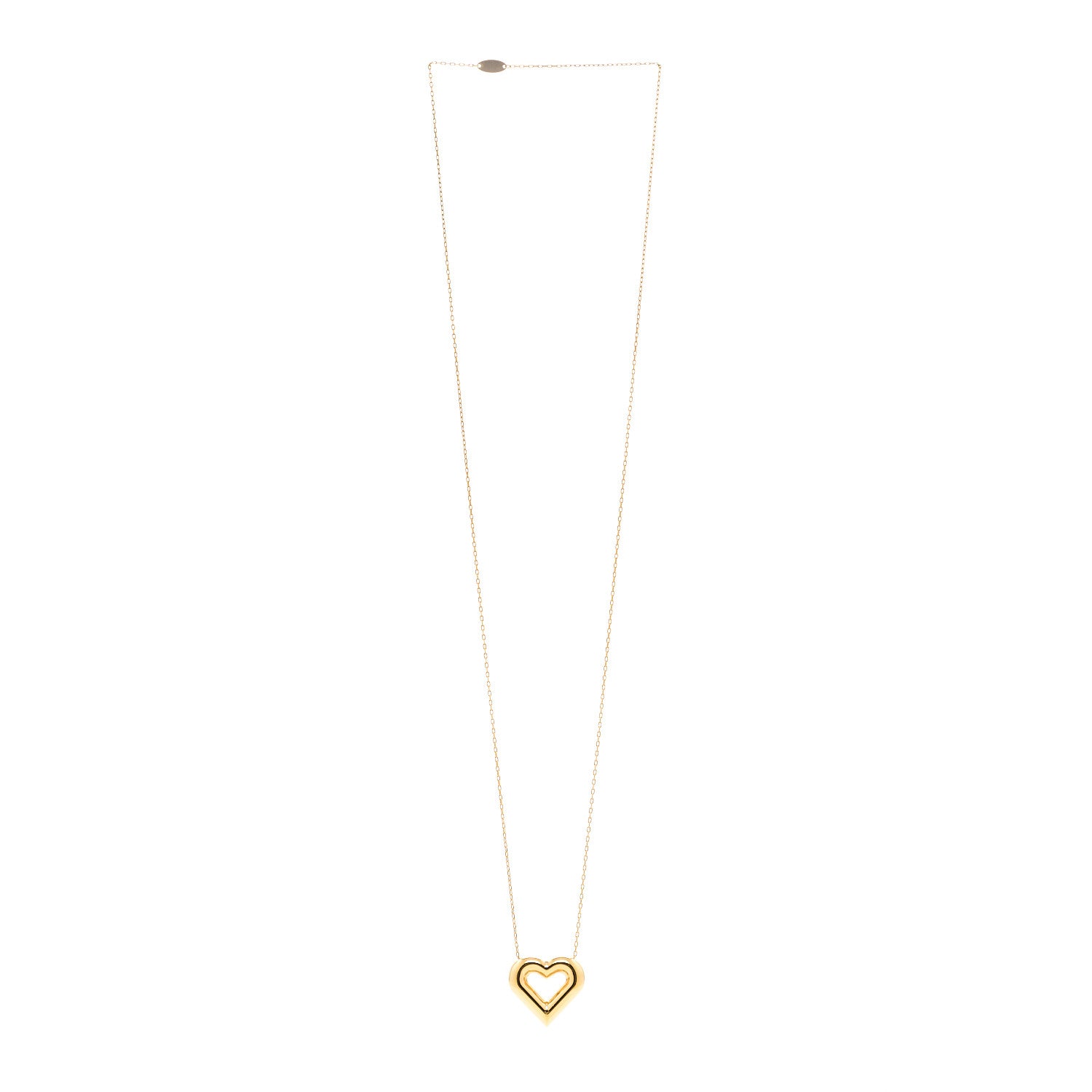 Louis Vuitton Metal LV and Me Heart Necklace Gold 3 of 6