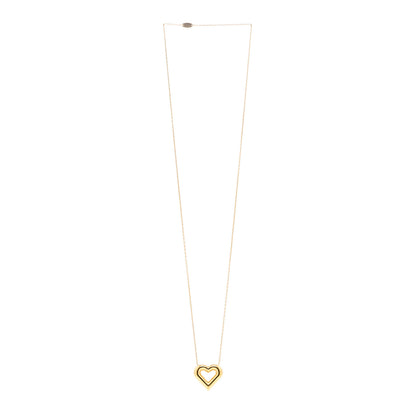 Louis Vuitton Metal LV and Me Heart Necklace Gold 3 of 6