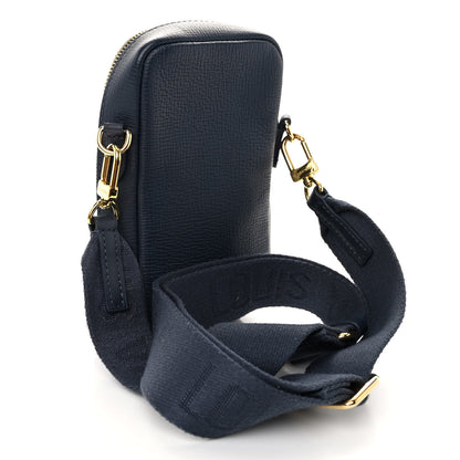 Louis Vuitton X NIGO Denim Monogram Flat Double Phone Pouch 3 of 9