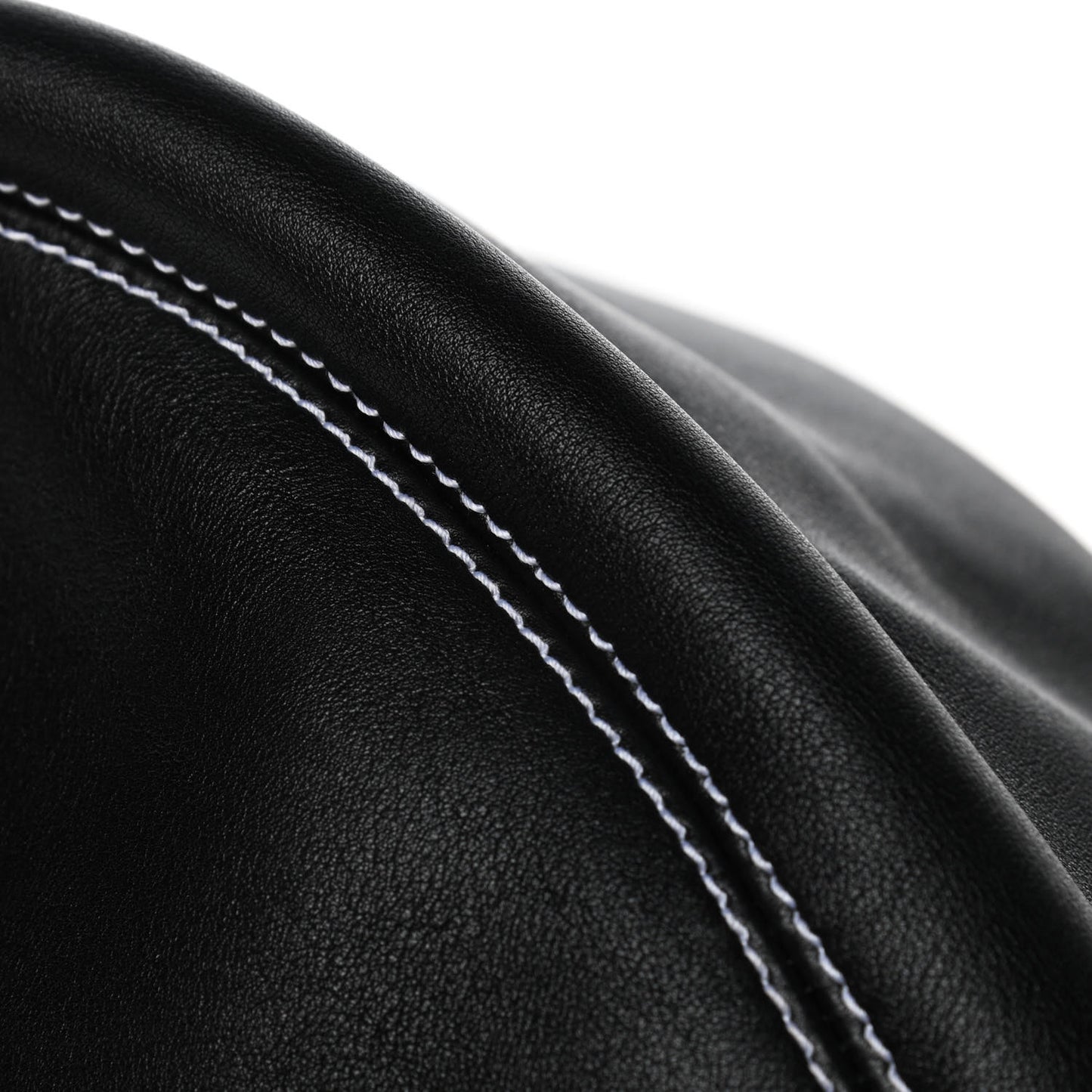 Calfskin Round Air Hobo Large Black