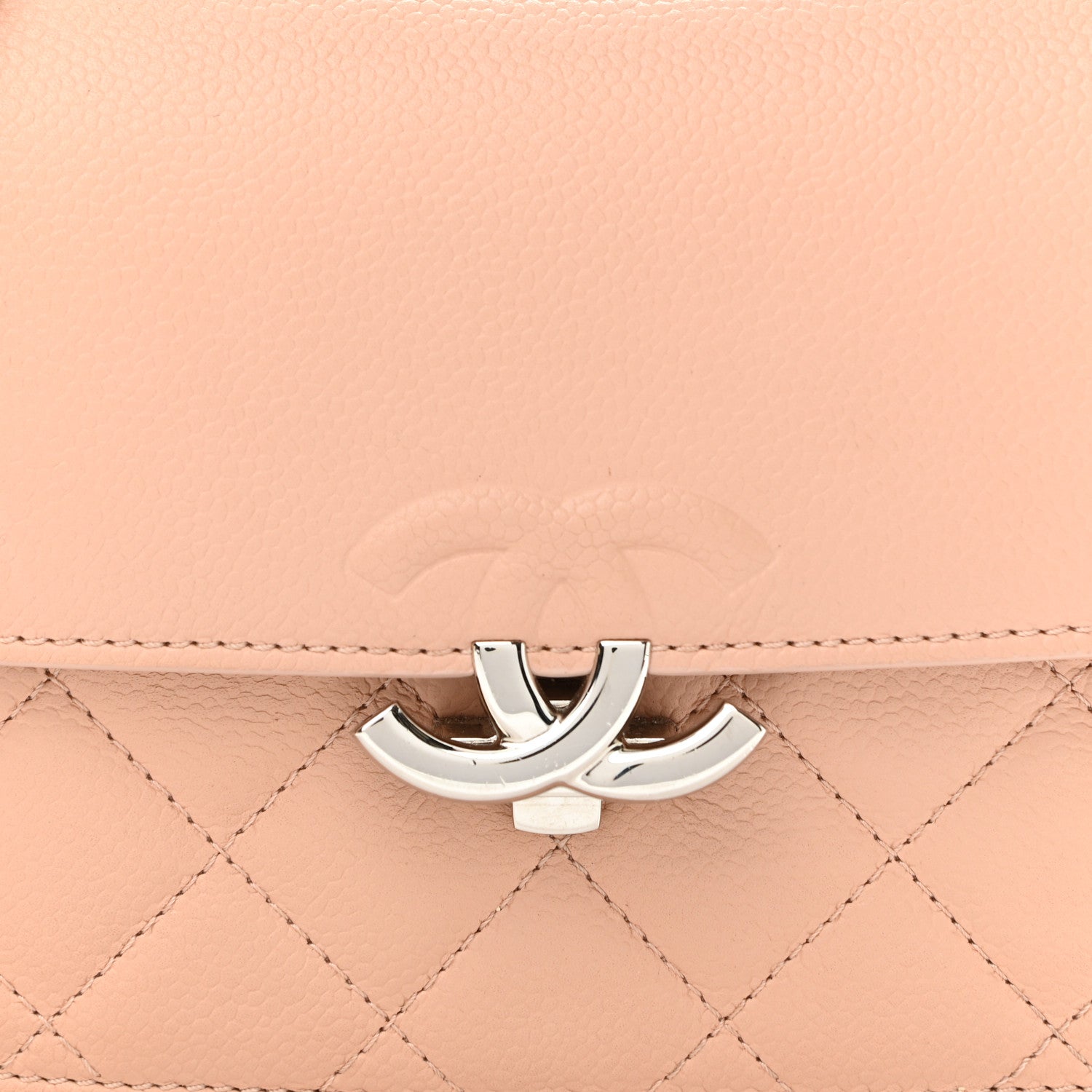 Chanel Caviar Quilted CC Box Flap Light Pink 8 of 10