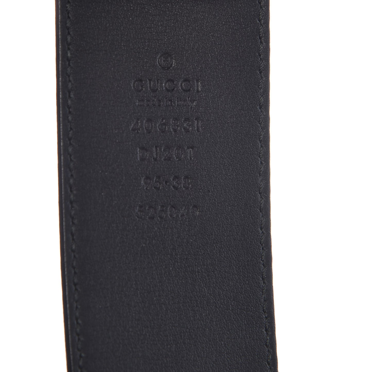 Textured Calfskin Double G 40mm Belt 95 38 Black