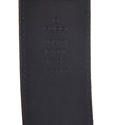 Gucci Textured Calfskin Double G 40mm Belt 95 38 Black 5 of 7