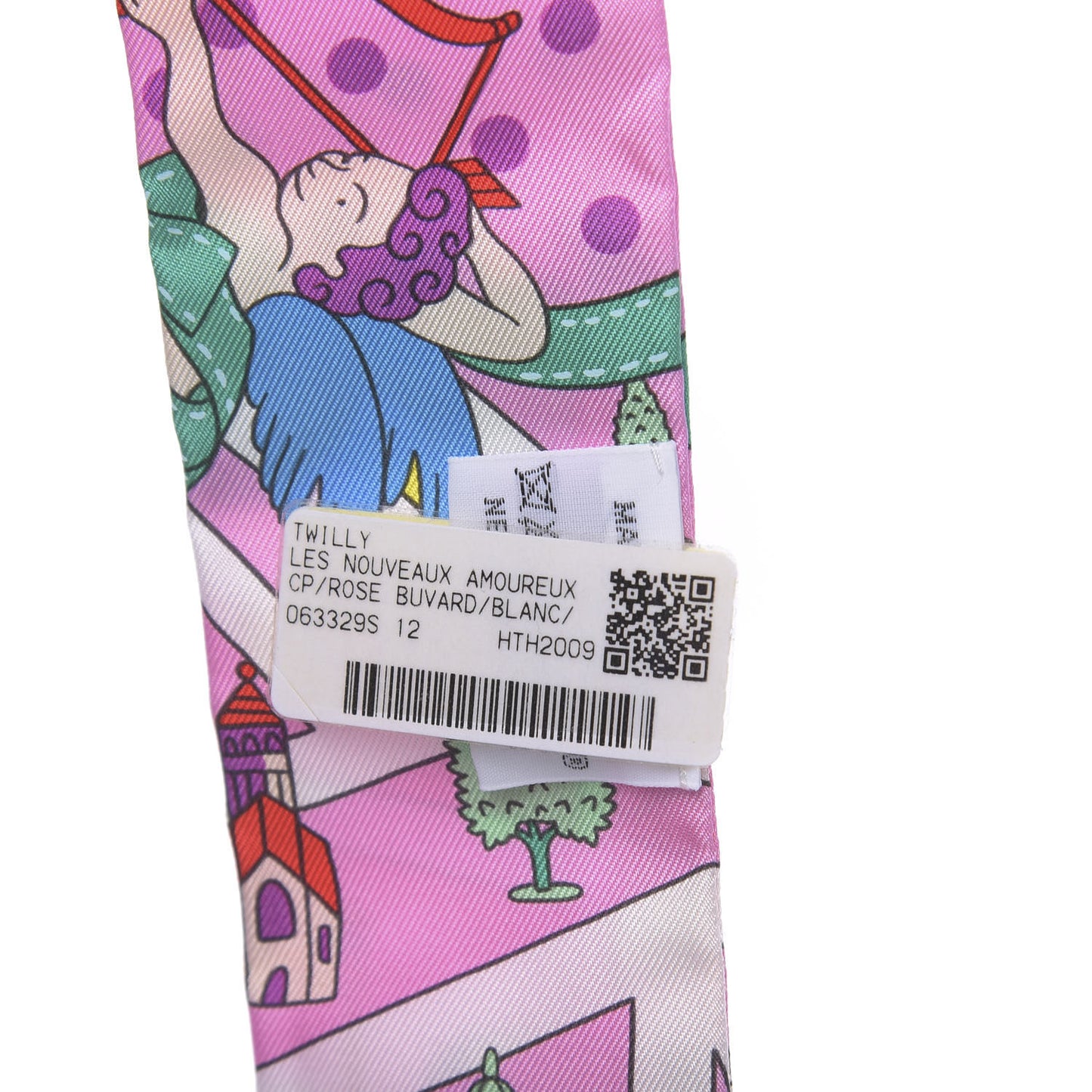 Silk Les Nouveaux Amoureux de Paris Twilly Rose Buvard White Vert