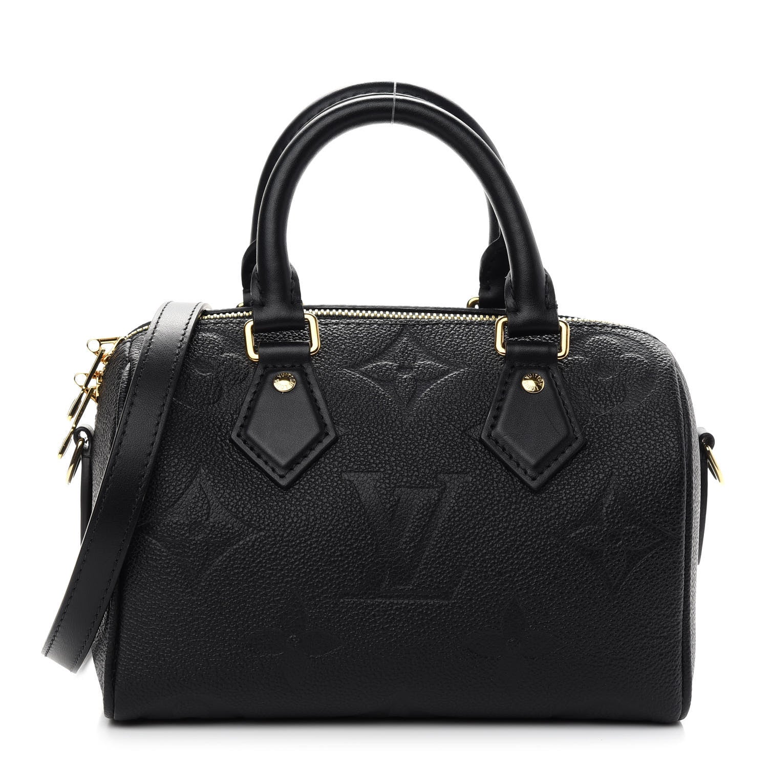 Louis Vuitton Empreinte Monogram Giant Speedy Bandouliere 20 Black 1 of 8