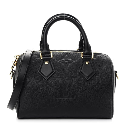 Louis Vuitton Empreinte Monogram Giant Speedy Bandouliere 20 Black 1 of 8