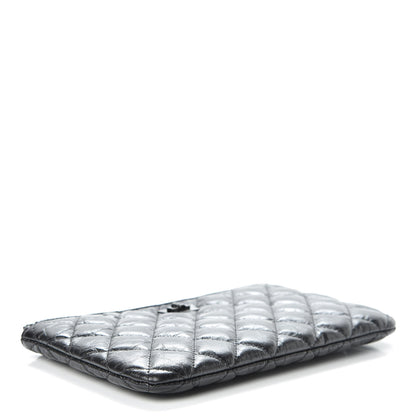 Chanel Aged Calfskin Quilted Medium Reissue Cosmetic Case So Black 4 of 8