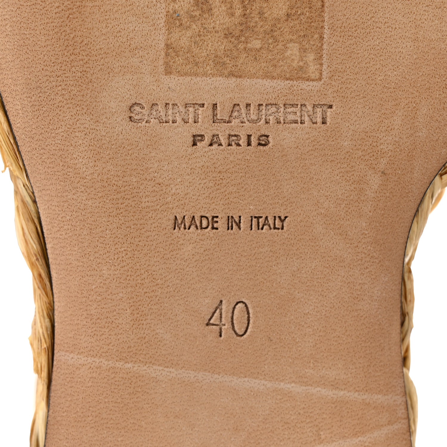 Saint Laurent Calfskin Cassandra 105 Espadrille Wedges 40 Chocolate 7 of 10