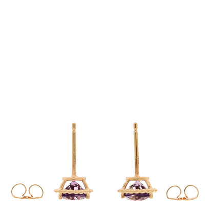 Tiffany 18K Rose Gold Amethyst Sparklers Earrings 3 of 4