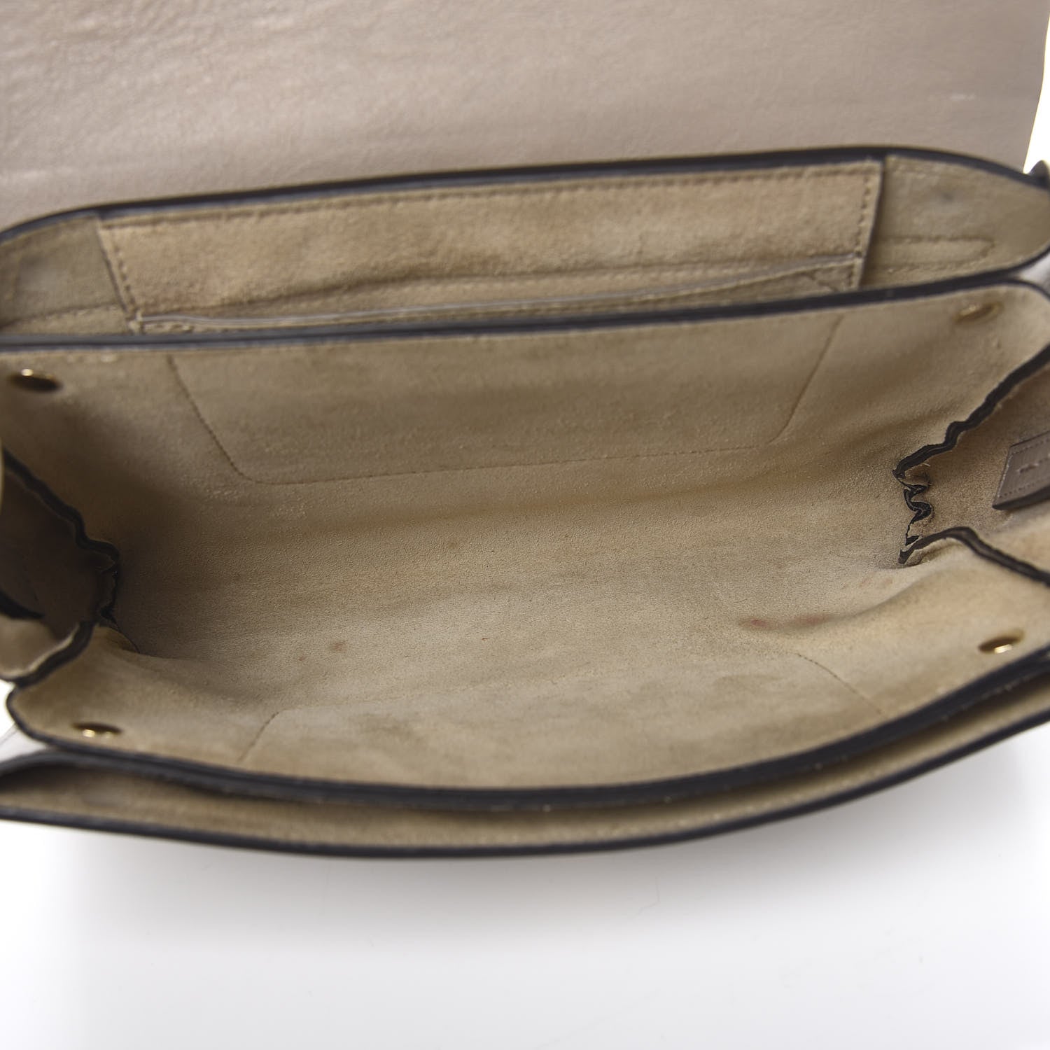 Chloe Suede Calfskin Small Faye Shoulder Bag Motty Grey 5 of 13