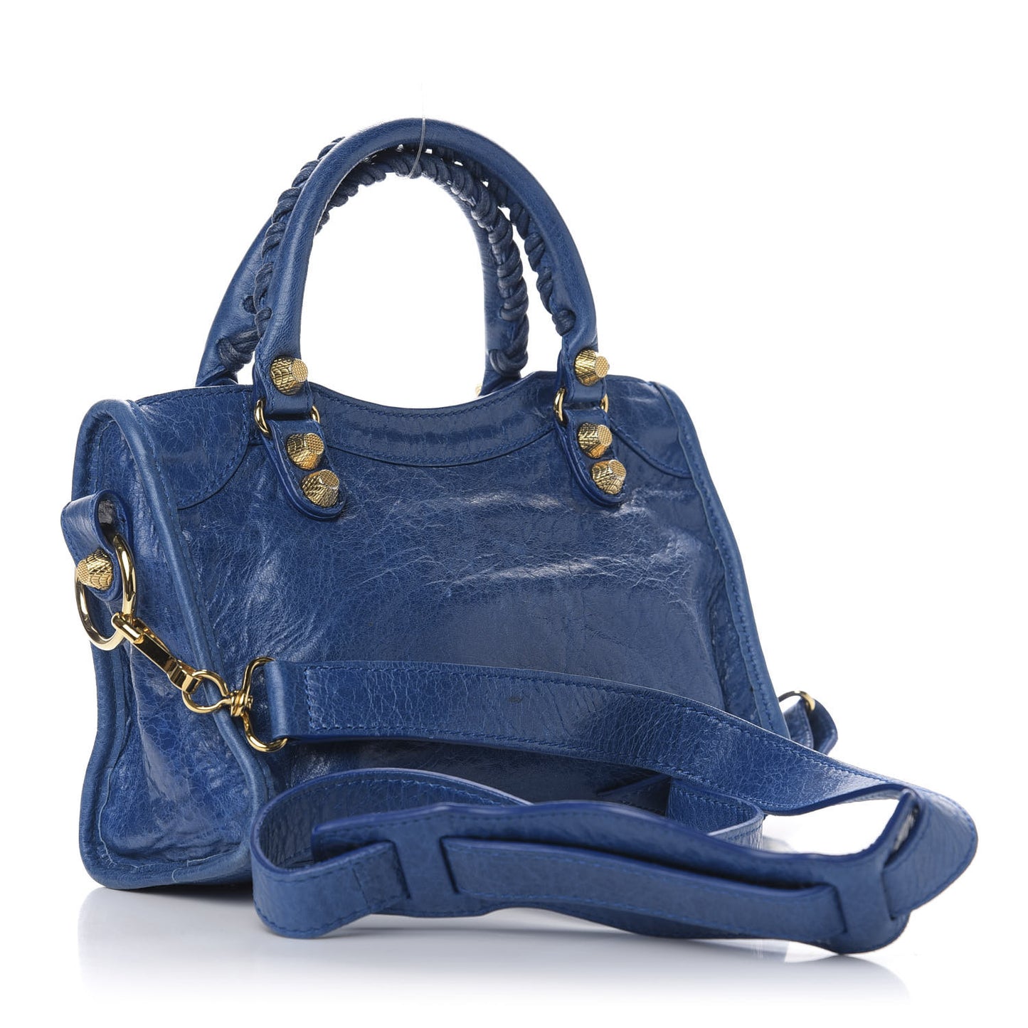 Agneau Giant 12 Gold Hardware City Bleu Lazuli