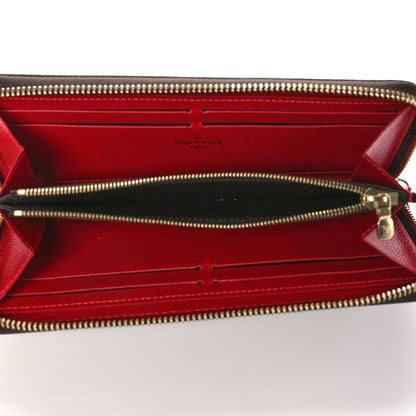 Louis Vuitton Damier Ebene Clemence Wallet Cherry 5 of 10