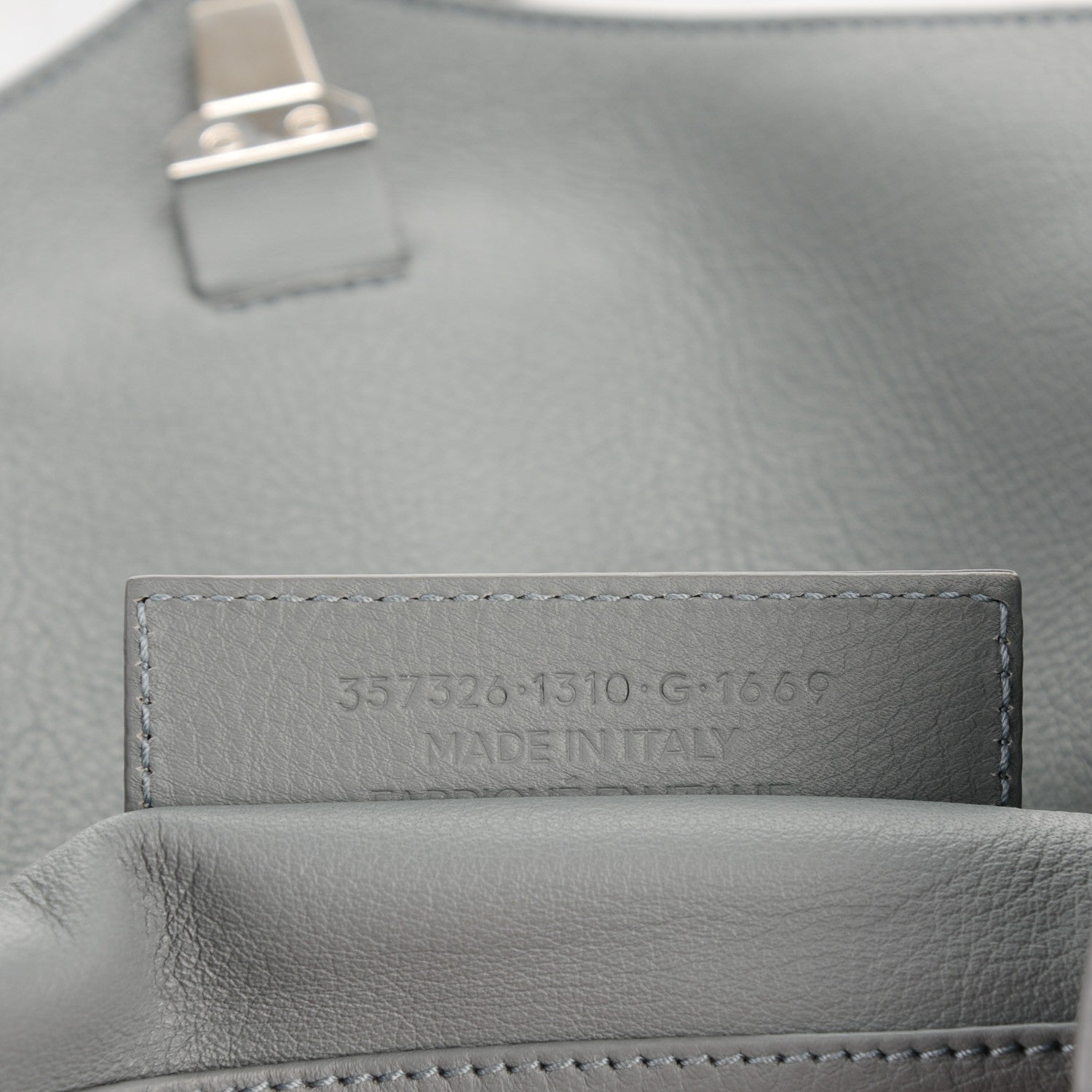 Balenciaga Calfskin Papier Sight Shoulder Grey 7 of 7
