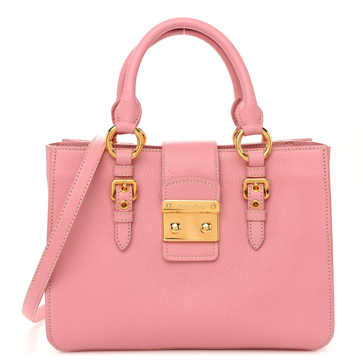 Goatskin Madras Shopping Tote Rosa Gemma