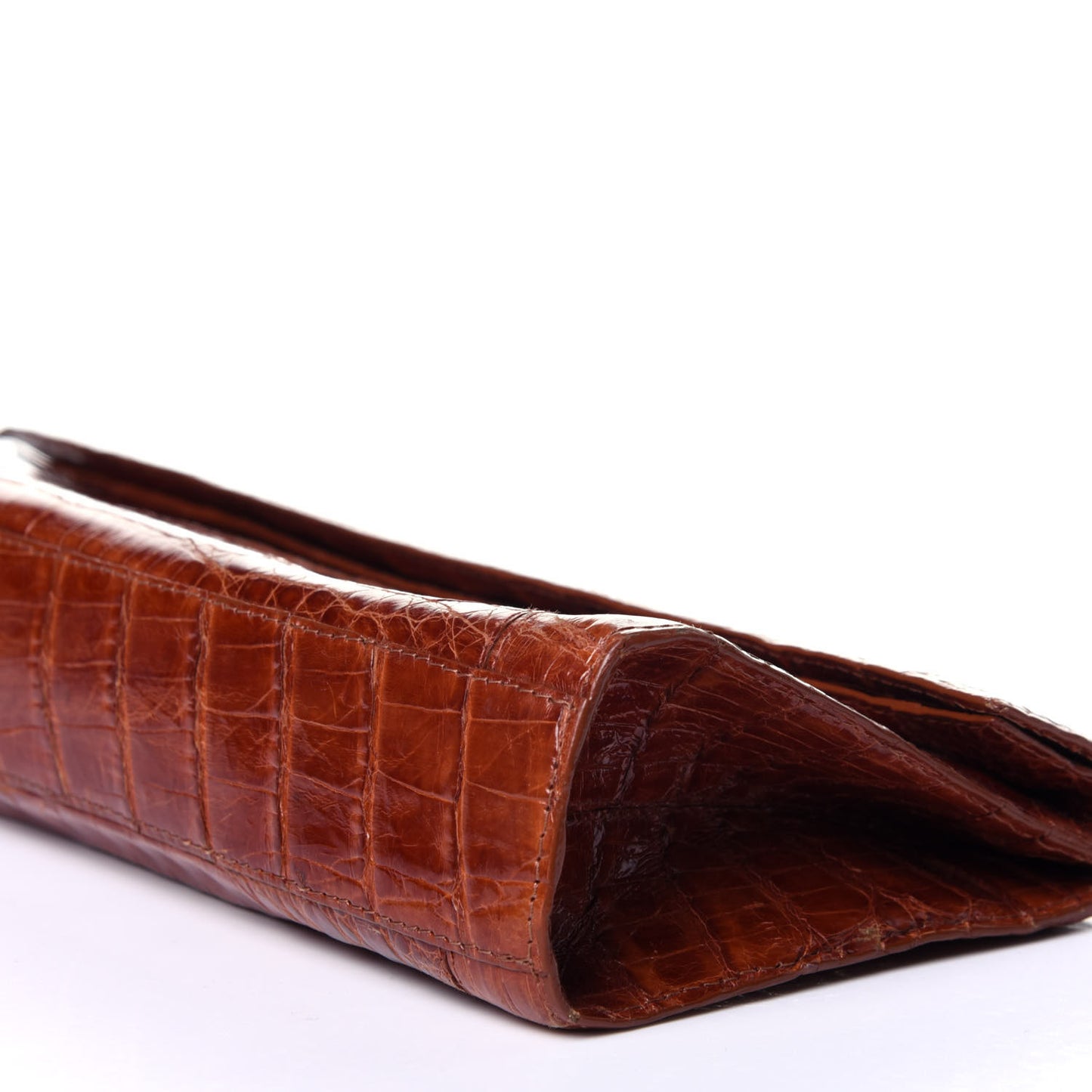 Crocodile Clutch Brown