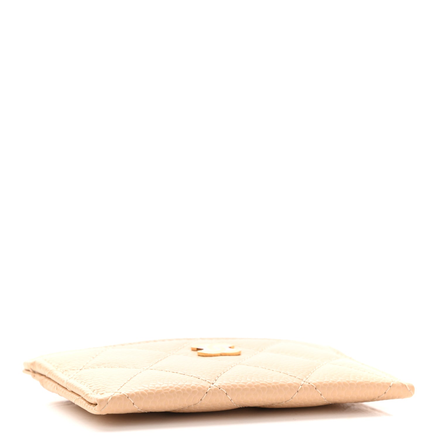 Chanel Caviar Quilted Card Holder Beige 4 of 8