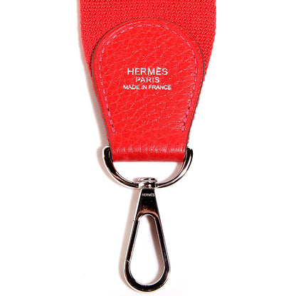 Hermes Taurillon Clemence Evelyne III GM Rouge Casaque 7 of 15