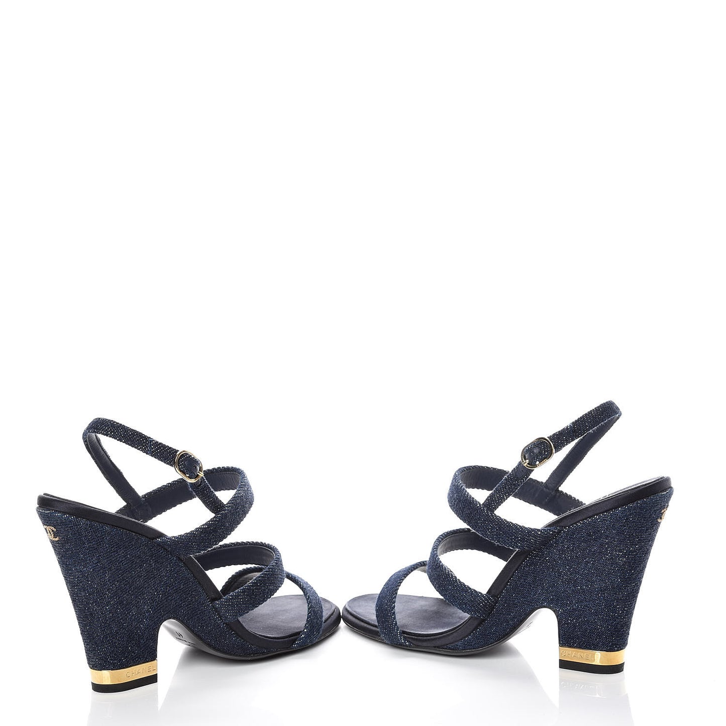 Denim Sandals 41 Dark Blue