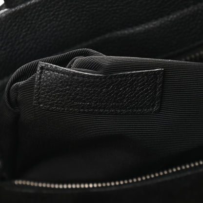 Saint Laurent Grained Calfskin Medium Cabas Rive Gauche Black 7 of 15