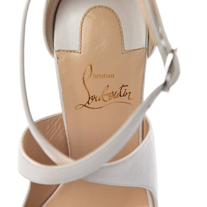 Christian Louboutin Shiny Nappa Malefissima 100 Sandals 36 Latte 6 of 8