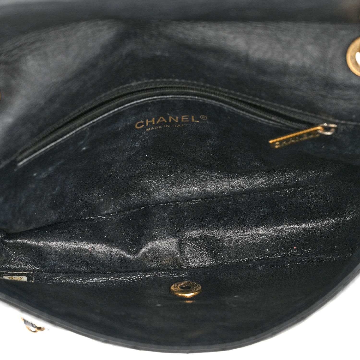 Chanel Aged Calfskin Quilted Medium Medallion Flap Black 4 of 9