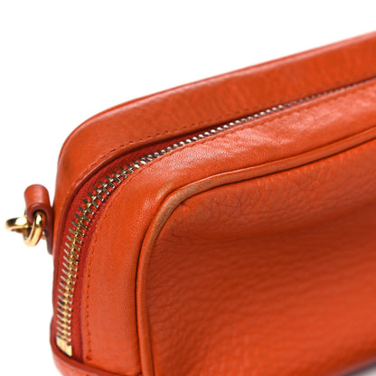 Prada Vitello Daino Mini Camera Crossbody Papaya 13 of 17