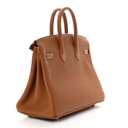 Hermes Togo Birkin 25 Gold 3 of 11