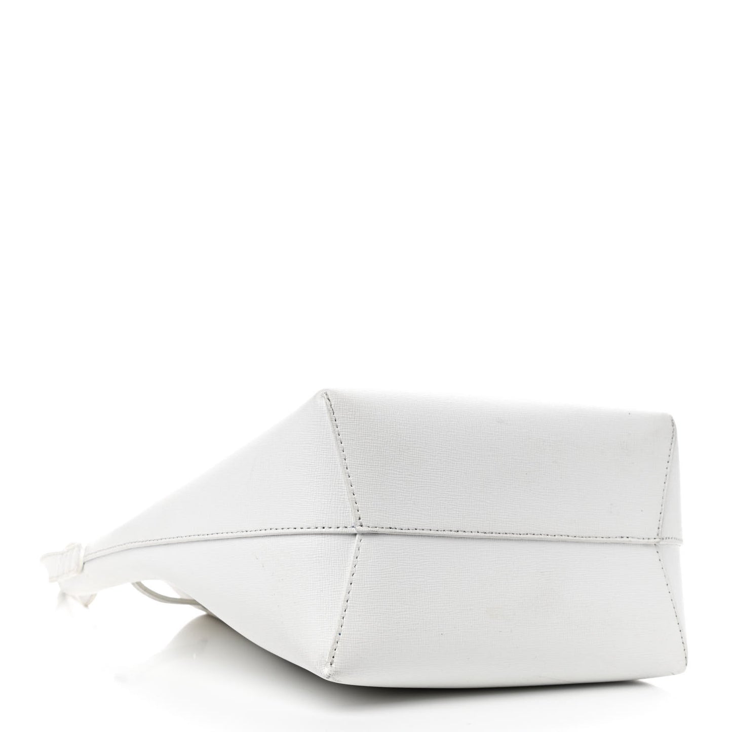 Saffiano Mini Bucket Bag White Royal