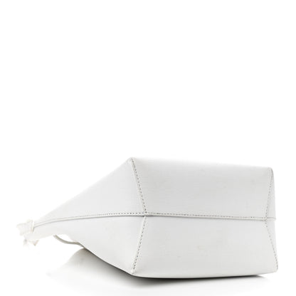 Mansur Gavriel Saffiano Mini Bucket Bag White Royal 3 of 11