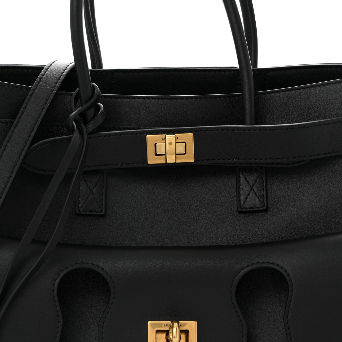 Smooth Calfskin Small Bel Air Carry All Bag Black