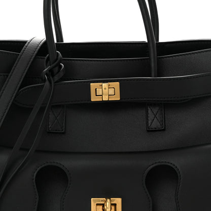 Balenciaga Smooth Calfskin Small Bel Air Carry All Bag Black 7 of 10