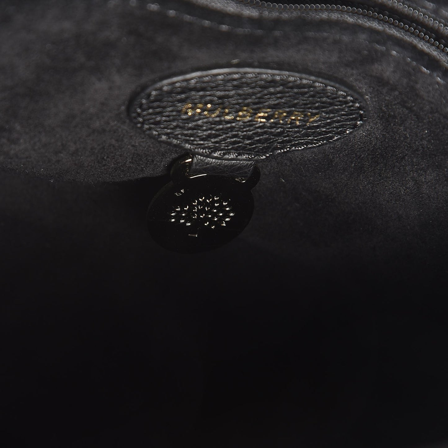 Glossy Goatskin Small Lily Flap Black