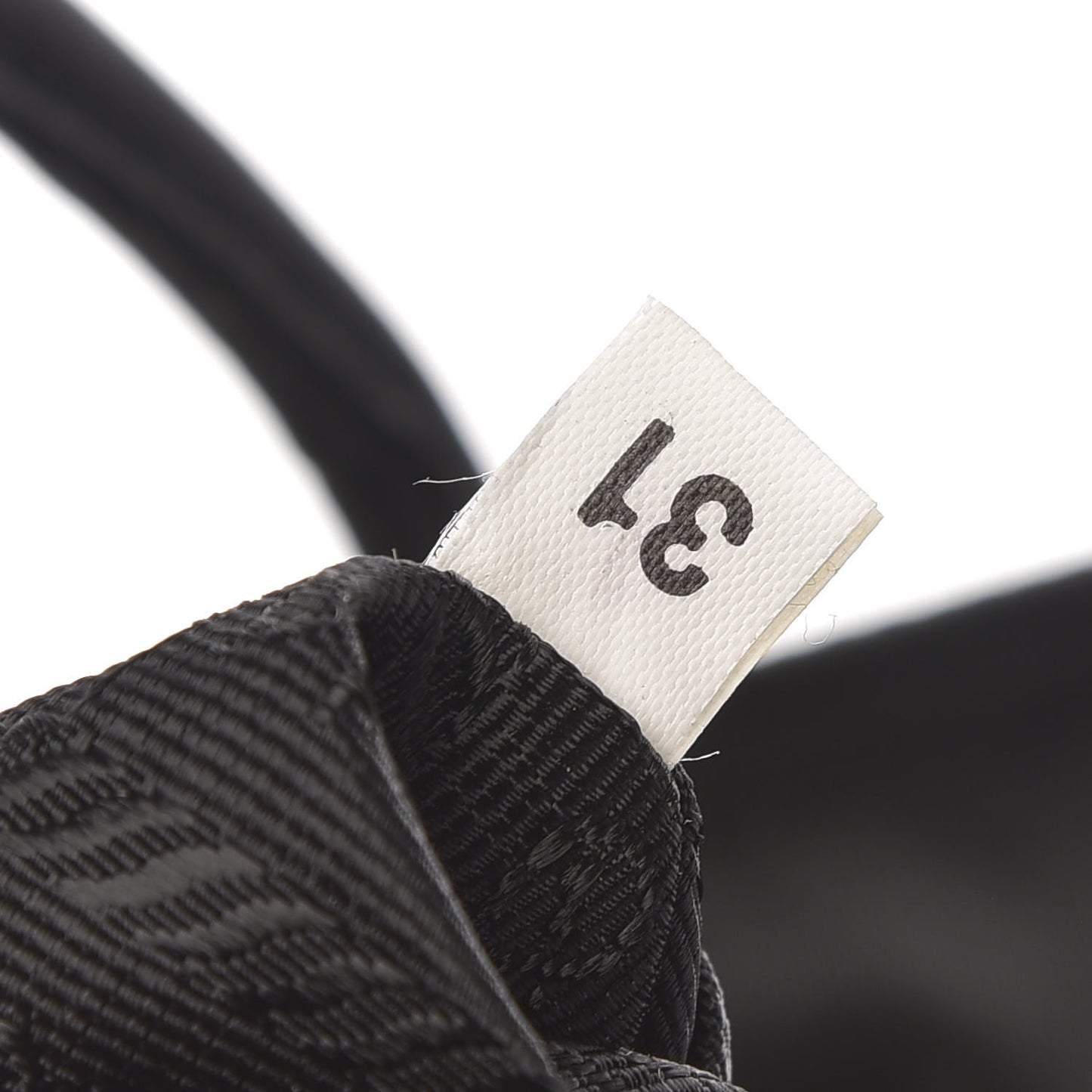 Calfskin Tessuto Nylon Easy Shoulder Bag Black