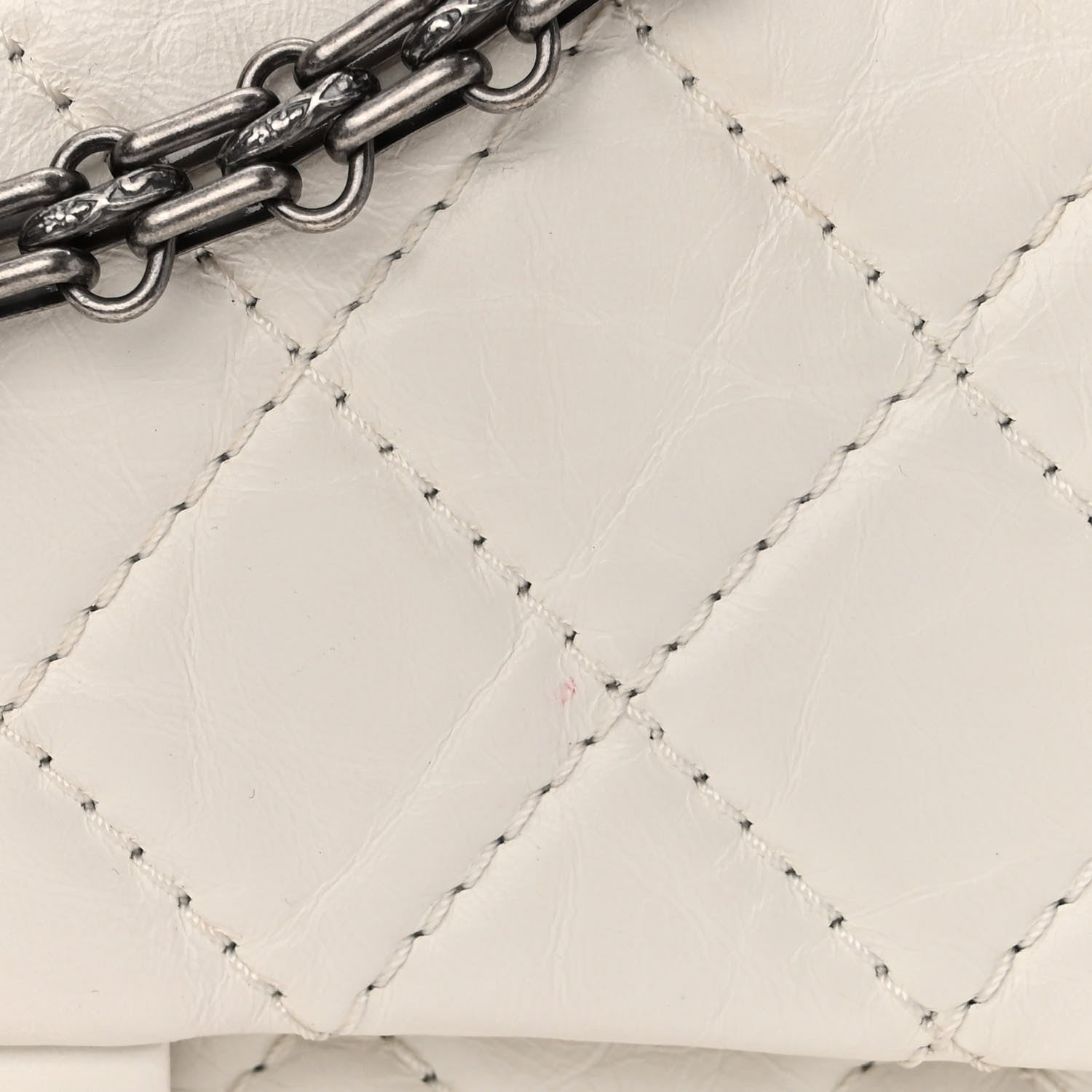 Chanel Aged Calfskin Quilted 2.55 Reissue 226 Flap Ivory 9 of 12
