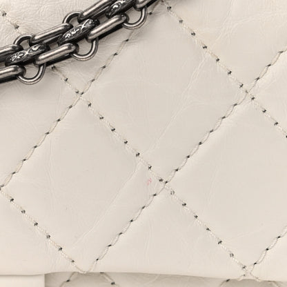 Chanel Aged Calfskin Quilted 2.55 Reissue 226 Flap Ivory 9 of 12