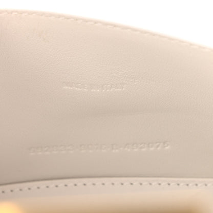 Balenciaga Shiny Calfskin Crocodile Embossed Hourglass Top Handle Bag XS White 7 of 12