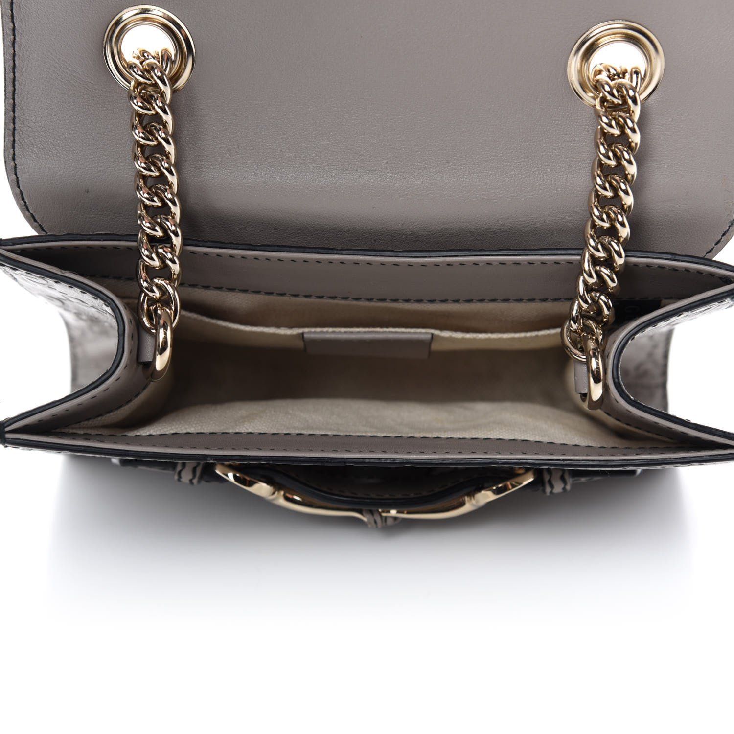 Gucci Guccissima Mini Emily Chain Shoulder Bag Storm Grey 5 of 11