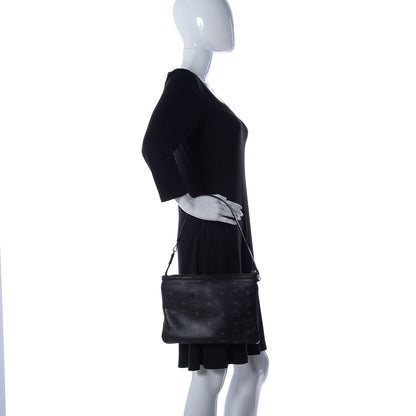 MCM Visetos Medium Crossbody Pouch Black 2 of 13