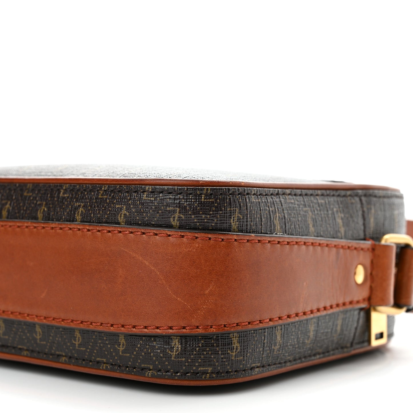 Canvas Smooth Calfskin Le Monogramme Camera Bag Chestnut