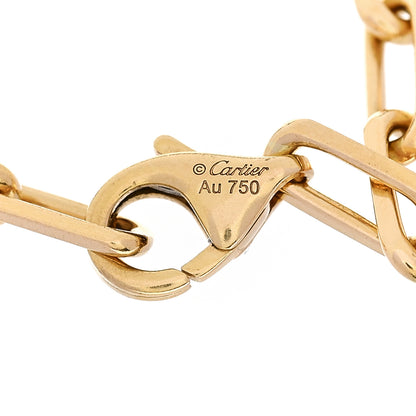 Cartier 18K Yellow Gold Small Santos de Cartier Link Chain Bracelet 3 of 5