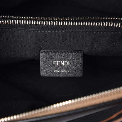 Fendi Vitello Dolce 4 Color Medium By The Way Boston Bag Black Verde Smeraldo Multicolor 11 of 13