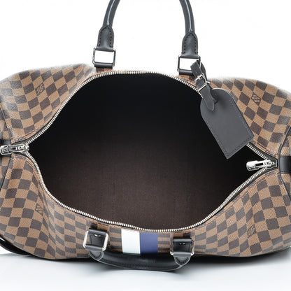 Louis Vuitton Savane Damier Ebene Keepall Bandouliere 45 6 of 9
