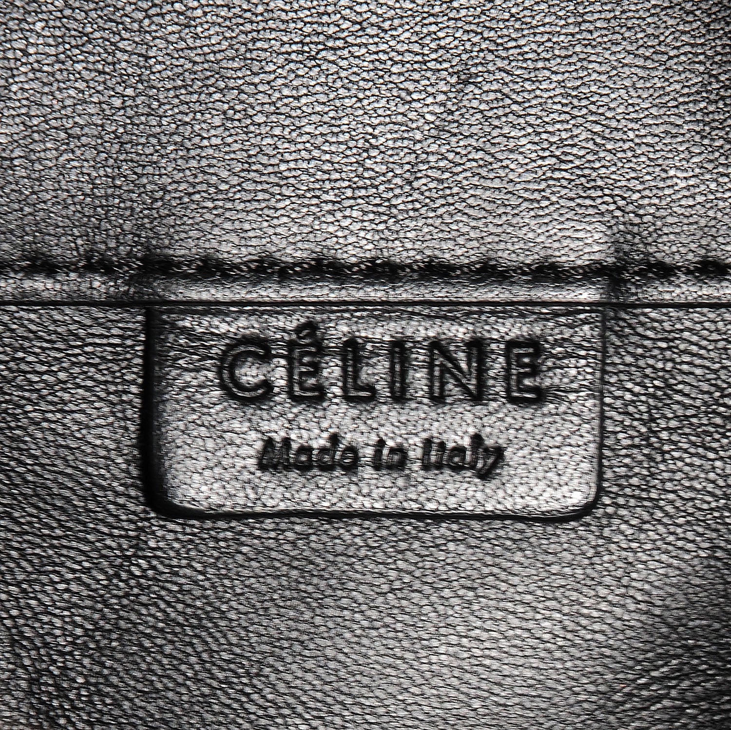 Celine Shearling Calfskin Vertical Zip Gusset Cabas Black 7 of 9
