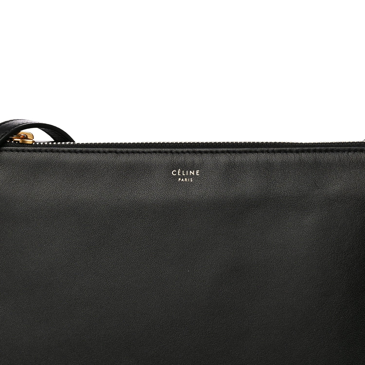 Celine Lambskin Large Trio Crossbody Bag Black 13 of 15