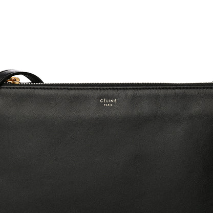 Celine Lambskin Large Trio Crossbody Bag Black 13 of 15
