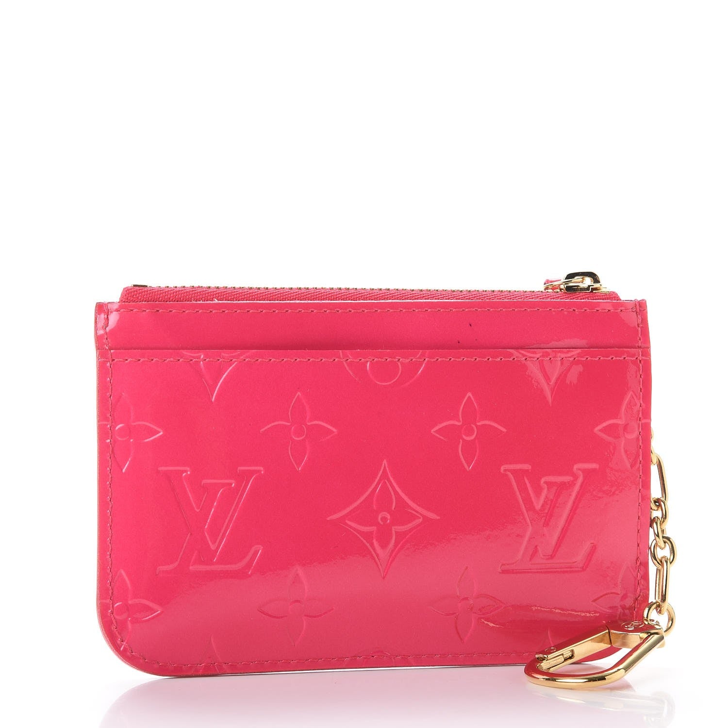 Louis Vuitton Vernis Key Pouch Rose Pop 3 of 9